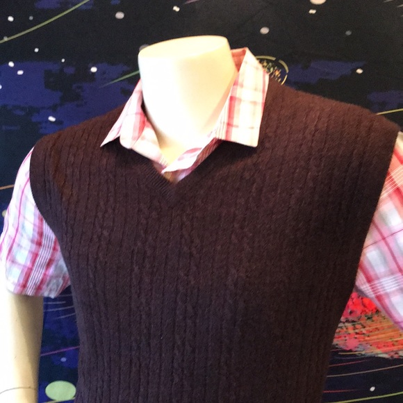 Geoffrey Beene V neck sweater Vest - Picture 12 of 17